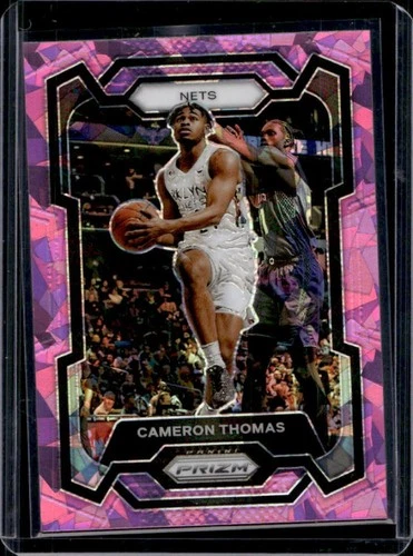 2023-24 Panini Prizm Cameron Thomas Prizm Pink Ice #113 Nets