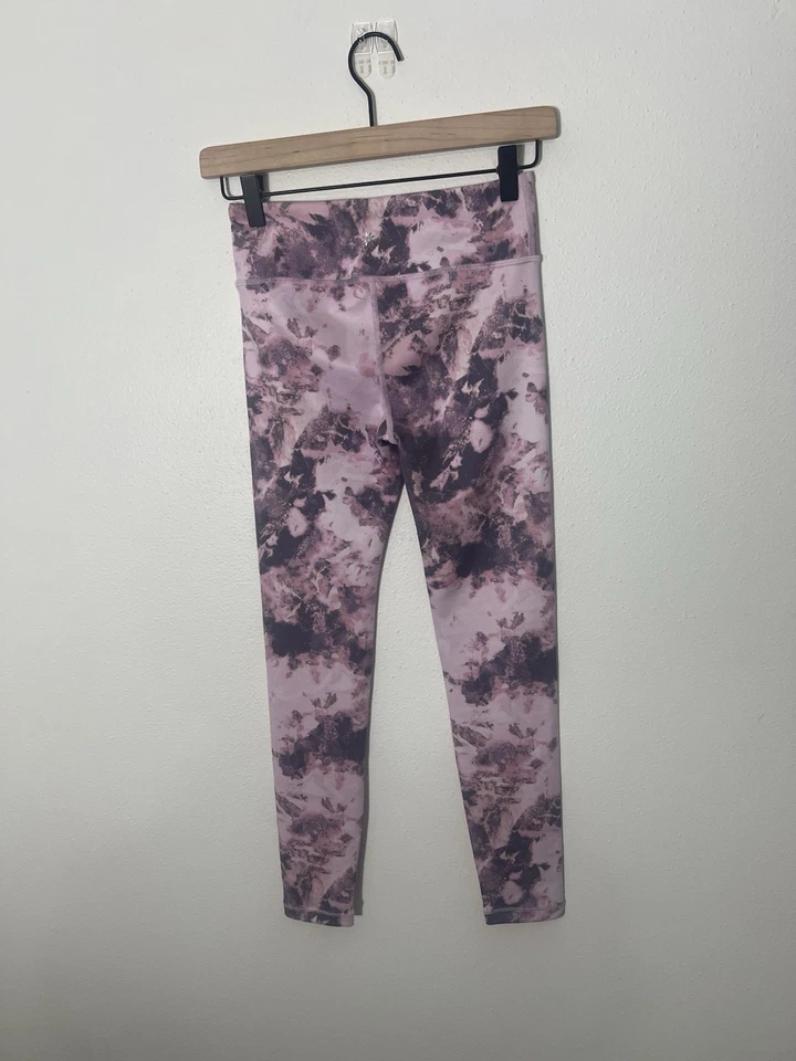 Apretado Chit Chat estampado tiro alto para niña Athleta talla grande 12 púrpura Foto 4 de 4