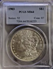 1903 US Morgan Silver Dollar $1 PCGS MS64