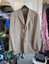 Vintage Cerruti 1881 Suit Jacket  Pure Wool Beige Size 48R