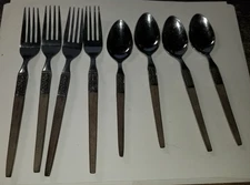 Ekco  13 Piece Eterna LaJoya Canoe Silverware Flatware