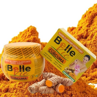 Belle Vie Extra-Forte Clarifying Body Cream and Soap With Turmeric Extract 225g
