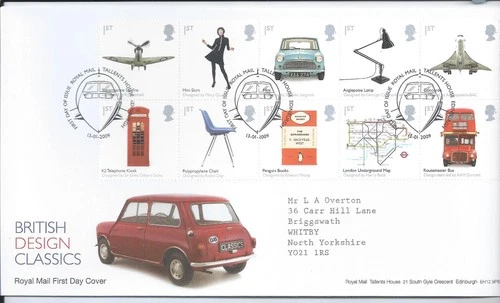 GB QEII 2009 British Design Classics First Day Cover Tallents House Postmark
