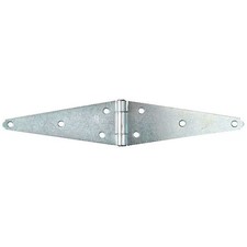 Strap Hinge, Steel, Full Surface Mounting, 9 5/8 In Leaf W X 3 1/2 In Leaf H,