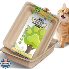 Disposable Litter Boxes for Cats Large: 2/4/6/8-Pack 17.5'' x 13.