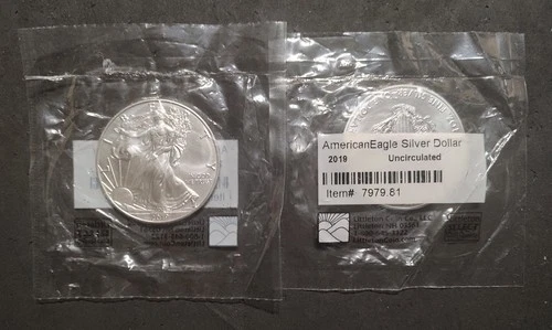US Mint 1 Oz Uncirculated .999 Silver American Eagle Dollar / 2019 / NEW