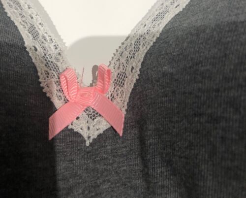 GEORGE Grey/White Padded T Shirt Bra 38DD Unused 60% Cotton Seamless - Picture 5 of 6