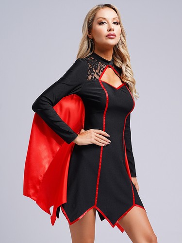 Womens Halloween Party Witch Role Play Vampire Steampunk Cosplay Costume Sexy - Picture 15 of 22