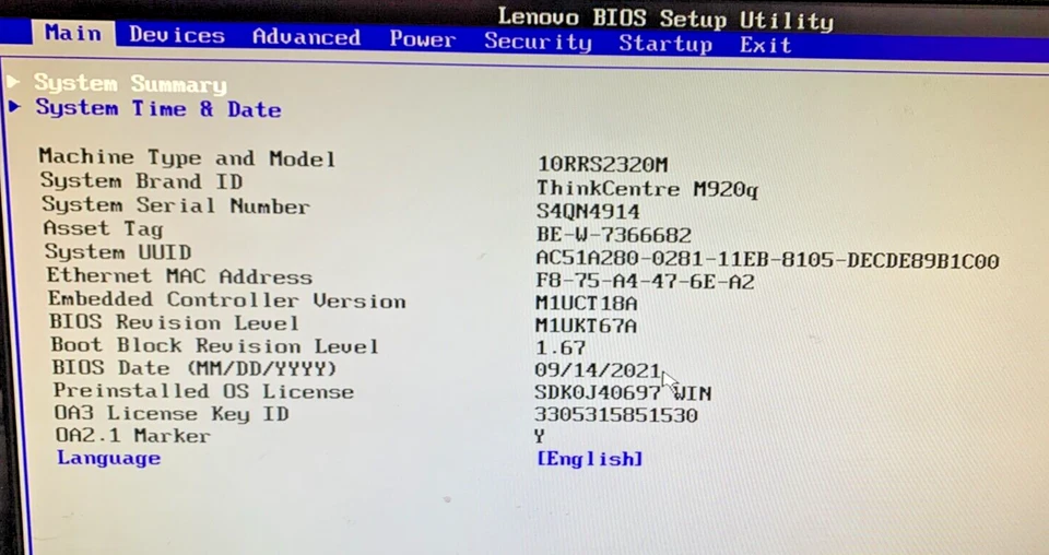 Lenovo ThinkCentre M920q Tiny - i3-8300T - 16GB RAM - 256GB SSD - OS (OFFERS OK) - Image 2 of 4