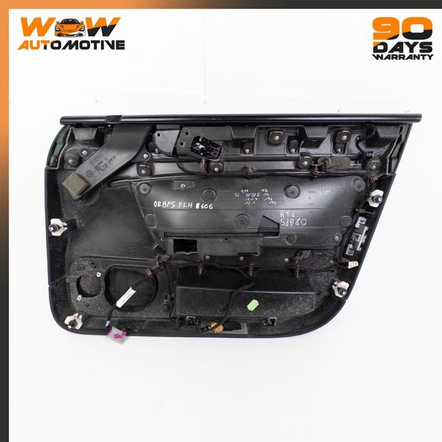 06-13 BENTLEY CONTINENTAL FLYING SPUR FRONT LEFT INTERIOR DOOR PANEL BLACK OEM