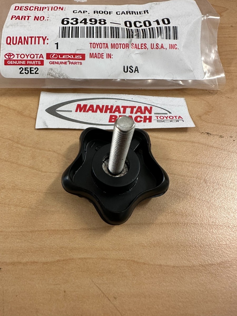 01-22 SEQUOIA ROOF RACK THUMB SCREW KNOB 63498-0C010 GENUINE