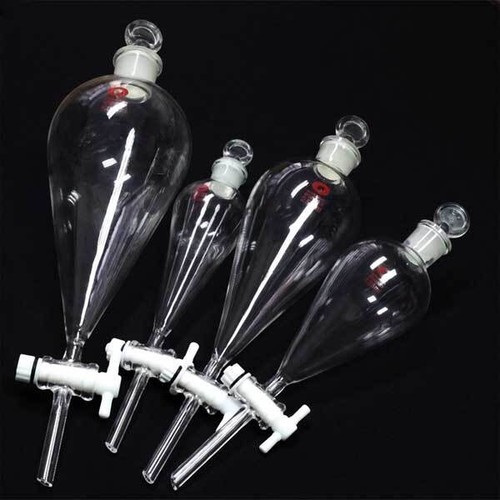 60ml - 1000ml Clear Glass Separatory Filter Funnel with PTFE Glass Piston - Picture 6 of 12