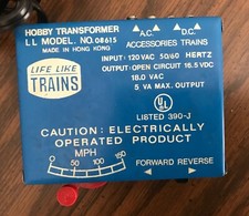 3 HO SCALE TRAIN TRANSFORMERS, TYCO, LIFE-LIKE  AHM