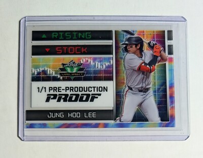   Jung Hoo Lee -2024 Leaf Valiant Rising Stock -Tie Dye Clear Pre-prod Proof  