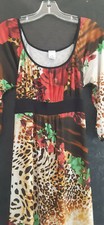 Newport Woman Vintage Animal Print Dress Size: M Made In Usa A098