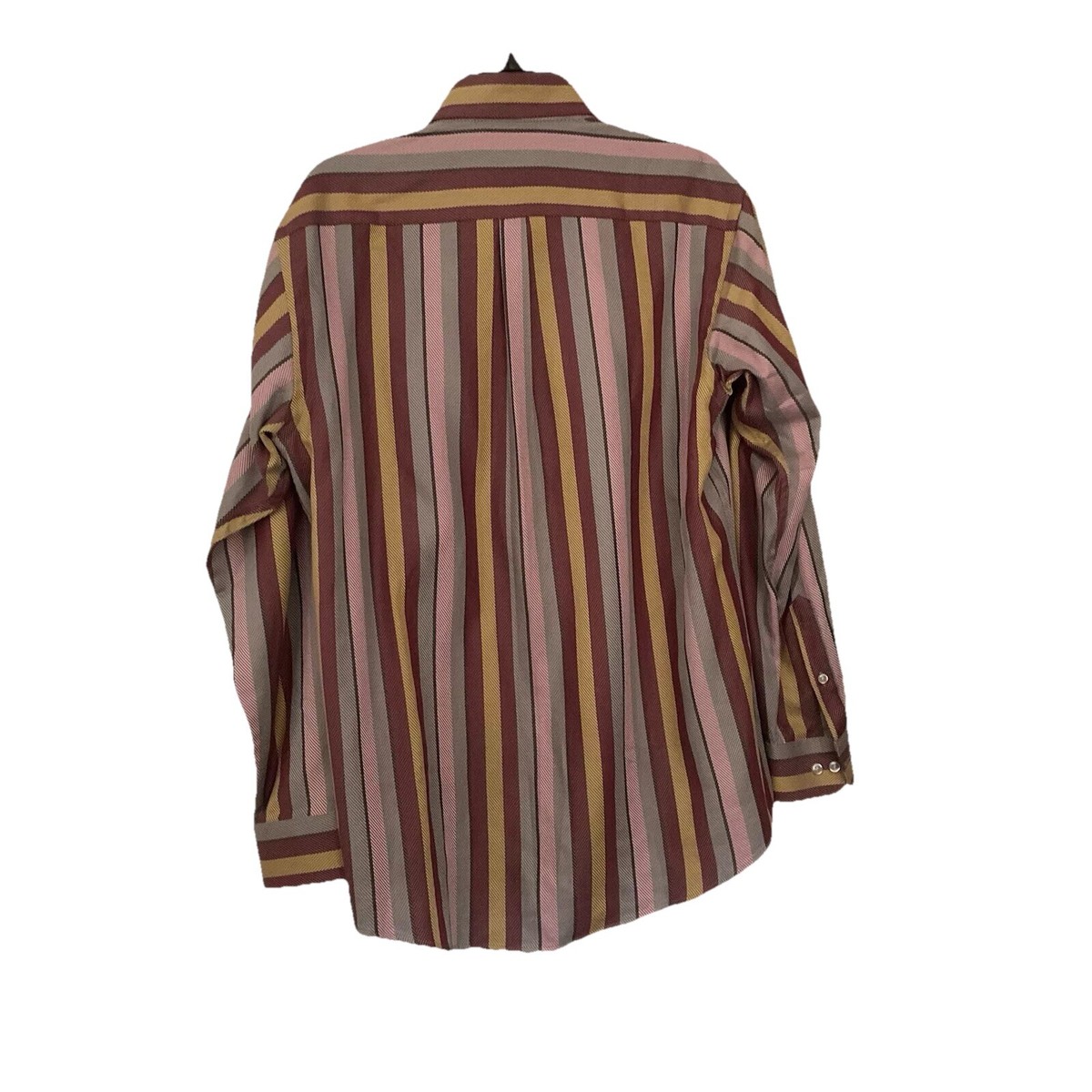 Barry Bricken Button Up Shirt Mens M Multicolor Striped