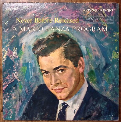 MARIO LANZA NEVER BEFORE RELEASED A MARIO LANZA PROGRAM RCA VINYL LP 201-71