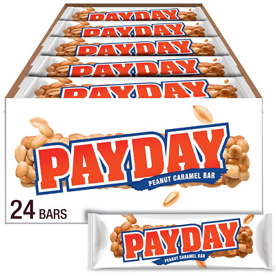 Peanut Caramel, Christmas Candy Bars, 1.85 Oz (24 Count)