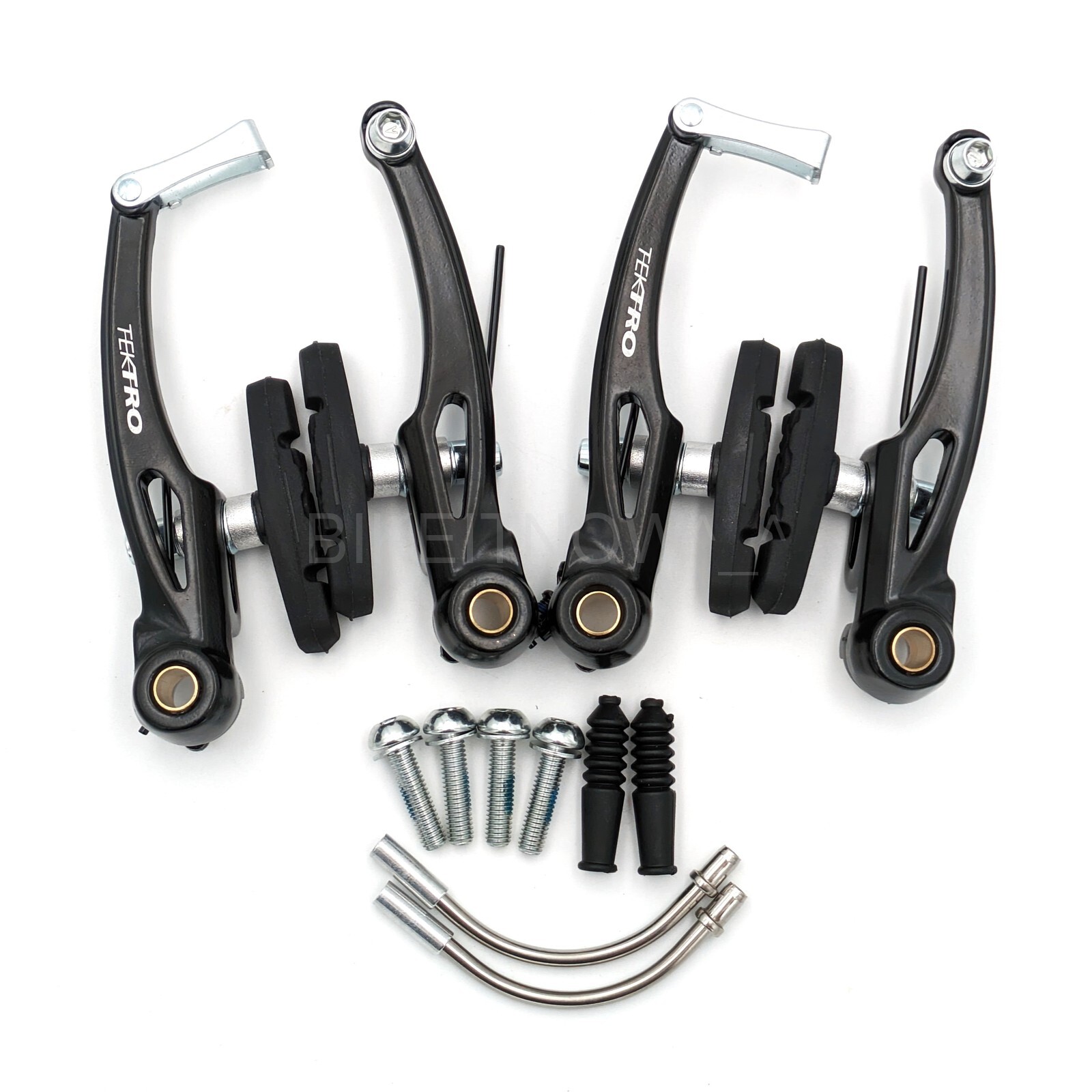 TEKTRO 857AL Linear Pull Bike Brake Set Long Arms 110mm , Black