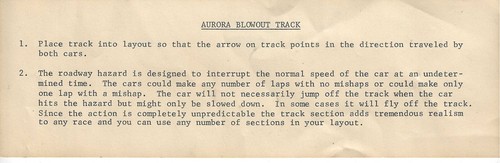 1962 AURORA No. 1541-200, 9 Inch BLOWOUT TRACK, Model Motoring in HO Scale - Picture 4 of 7