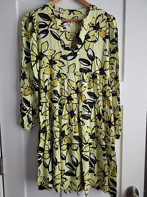 Maeve Anthropologie Yellow/Black Floral Long Sleeve Dress. Loose Fit. Small | eBay Maeve Anthropologie Yellow/Black Floral Long Sleeve Dress. Loose Fit. Small | eBay