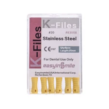 10Pks Dental Endo K-Files Stainless Steel Hand Use Root Canal Endodoncia K Files