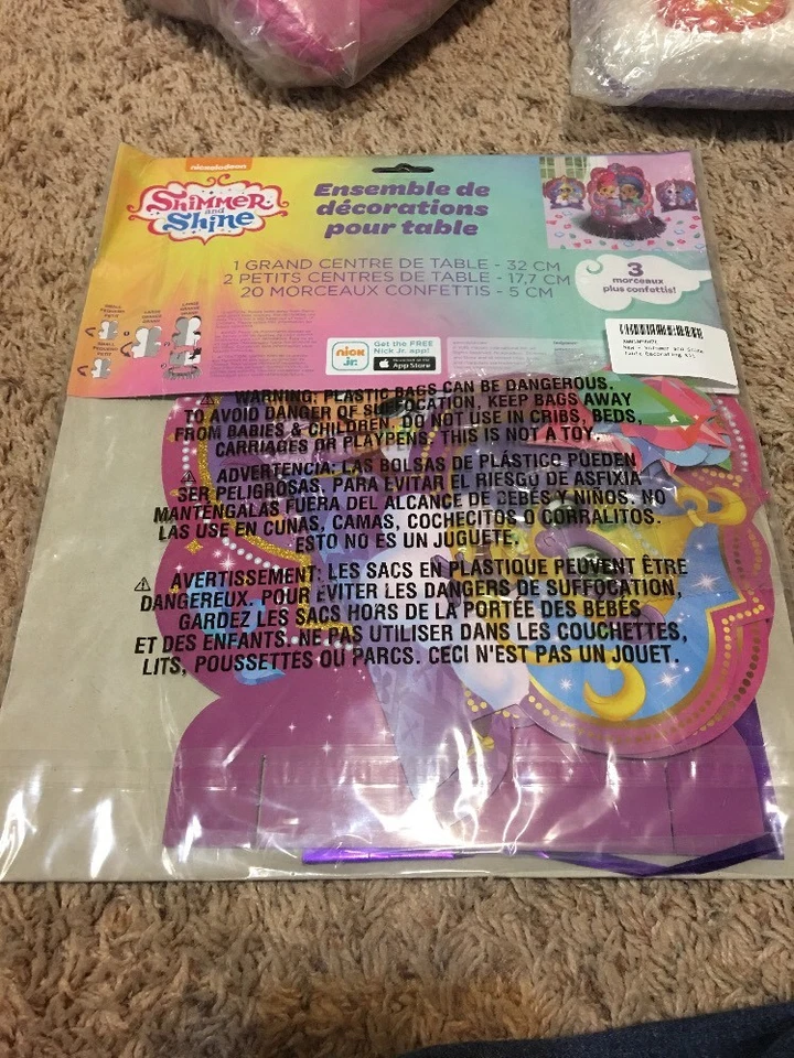 Kit de decoración de mesa brillante y brillante suministros de fiesta de cumpleaños ver Desc. (caja 53) Foto 2 de 3