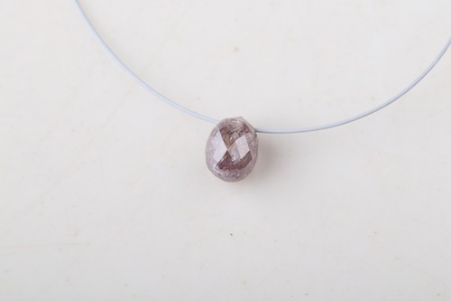 0.51Ct Natural Pink Loose Briolette Shape Diamond 4.40MM Drilled Diamond DB127 - Picture 2 of 9