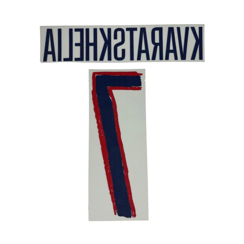 OFFICIAL KVARATSKHELIA #7 2024-25 UCL Away PSG PRINT | eBay