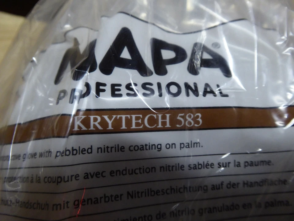 Nitril Handschuhe Montagehandschuhe Mapa Professional Krytech 583 Gr. 8 , 12Paar - Bild 4 von 4