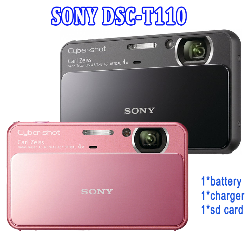 SONY Digital Camera DSC-T110 16.1MP Cyber Shot 4x Optical Zoom 90