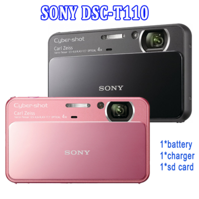 SONY Digital Camera DSC-T110 16.1MP Cyber Shot 4x Optical Zoom 90