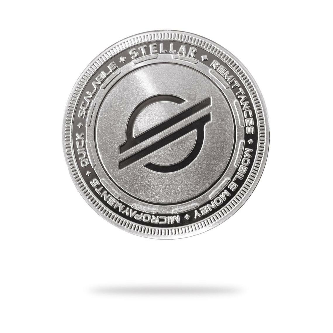 Stellar (XLM) Physical Crypto Coin Silver | Collectable ...