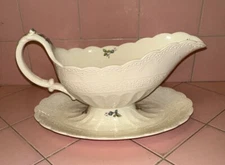 1926 Spode Copeland Billingsley Pink Rose Gravy Boat #70392 Jewel England