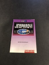 Jeopardy snes Manual Only