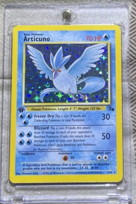 Pokemon Fossil 1st Edition Articuno Holo 2/62 Mint | eBay