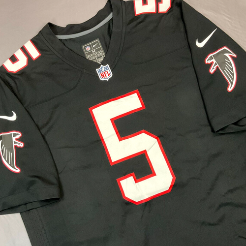 New Nike Drake London Atlanta Falcons NFL Black Game Jersey Men's Sz M $130