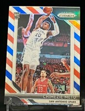 2018-19 Prizm Red White and Blue #241 Rookie Chimezie Metu San Antonio Spurs