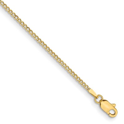 10k White Gold 10 Solid Diamond Cut Rope Chain Anklet Bracelet 3 mm 7 grams 10k White Gold 10 Solid Diamond Cut Rope Chain Anklet Bracelet 3 mm 7 grams