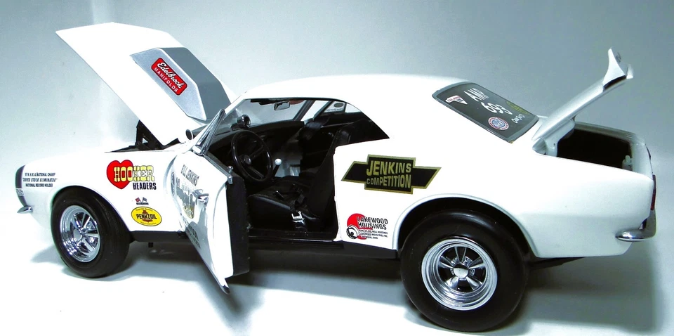 Chevrolet Camaro 55Chevy57 гоночный автомобиль 1969SS69 Dragster1 18Custom построенная металлическая модель - Изображение 4 из 4