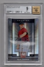 2008 Donruss Elite Bud Norris Autograph RC BGS 9 w 10 Auto