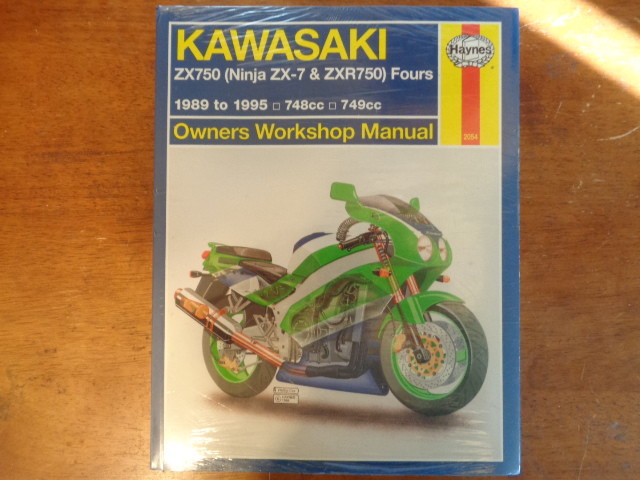 いー Haynes Kawasaki ZX750 Ninja ZX-7 ZXR750 Fours 89-95 Owners