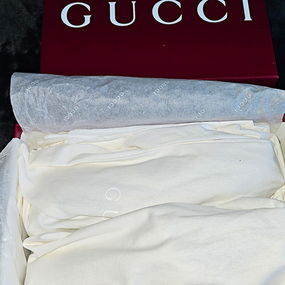 Gucci White Low Top Lace-Up Men's Athletic Sneakers New w/ Box 812656