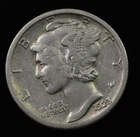 1923 S Mercury Dime 10c- VF Details/Scratch San Francisco