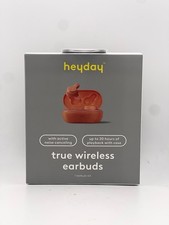 heyday TRUE WIRELESS EARBUDS/ORANGE IN CASE -NEW
