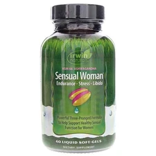 Irwin Naturals Sensual Woman support Endurance Stress Libido 60 Liquid Soft-Gels