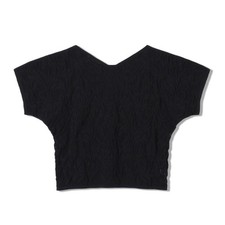 Chacott Women's Ballet Yoga T-Shirt Black 2-Way No-Sew Knit
