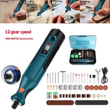 7.4V 12-Speed Power Rechargeable Cordless Rotary Tool Sets for Carving Polishing