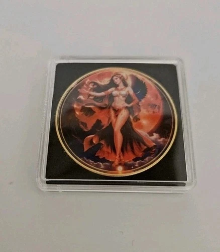 2024 Eagle Eclipse Goddess 1oz Fine Silver .999 Coin Colorized  Gold Gilding