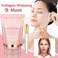 3X Collagen Night Wrapping Mask Overnight Peel-Off Mask Facial Moisturizing Mask
